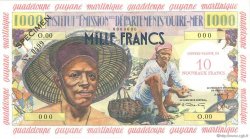 10 Nouveaux Francs sur 1000 Francs Pêcheur Spécimen ANTILLES FRANÇAISES  1960 P.02s SPL