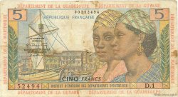 5 Francs ANTILLES FRANÇAISES  1964 P.07a TB
