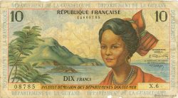10 Francs ANTILLES FRANÇAISES  1964 P.08b pr.B