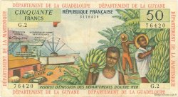 50 Francs ANTILLES FRANÇAISES  1964 P.09a TB