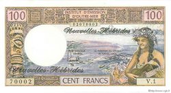 100 Francs NOUVELLES HÉBRIDES  1977 P.18d