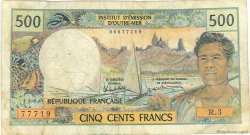 500 Francs TAHITI  1985 P.25d B+