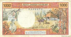 1000 Francs TAHITI  1985 P.27d TB