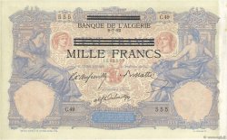 1000 Francs sur 100 Francs Non émis TUNISIA  1942 P.31 AU