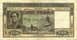 100 Francs BELGIQUE  1946 P.126 TB à TTB