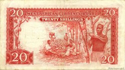 20 Shillings AFRIQUE OCCIDENTALE BRITANNIQUE  1953 P.10a TTB+