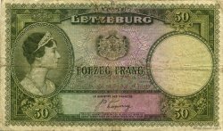50 Francs LUXEMBOURG  1944 P.46a TB
