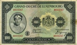 100 Francs LUXEMBOURG  1934 P.39a TTB