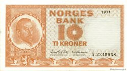 10 Kroner NORVÈGE  1971 P.31f SPL