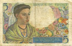5 Francs BERGER FRANCE  1943 F.05.01 TB+