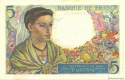 5 Francs BERGER FRANCE  1943 F.05.01 SPL+