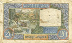 20 Francs TRAVAIL ET SCIENCE FRANCE  1940 F.12.09 pr.TTB
