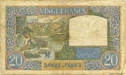 20 Francs TRAVAIL ET SCIENCE FRANCE  1941 F.12.12 TB