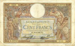 100 Francs LUC OLIVIER MERSON type modifié FRANCIA  1937 F.25.02 BC
