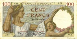 100 Francs SULLY FRANCE  1939 F.26.01 TTB+