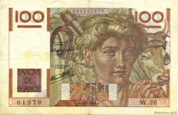 100 Francs JEUNE PAYSAN FRANCE  1946 F.28.02 TTB+