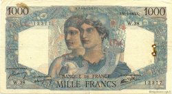 1000 Francs MINERVE ET HERCULE FRANCE  1945 F.41.03 TB