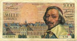 1000 Francs RICHELIEU FRANCE  1954 F.42.08 TB+