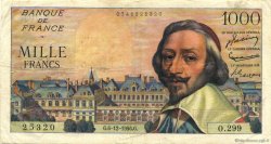 1000 Francs RICHELIEU FRANCE  1956 F.42.24 TB+