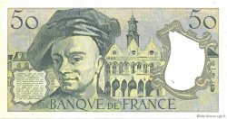 50 Francs QUENTIN DE LA TOUR FRANCE  1989 F.67.15 pr.SPL