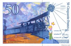 50 Francs SAINT-EXUPÉRY modifié FRANCE  1994 F.73.01d NEUF