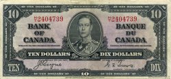 10 Dollars CANADA  1937 P.061c TTB+