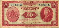 10 Gulden INDES NEERLANDAISES  1943 P.114a TTB