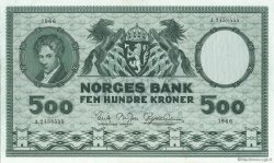 500 Kroner NORVÈGE  1966 P.34d NEUF