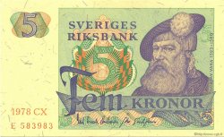 5 Kronor SWEDEN  1978 P.51d UNC