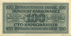 100 Karbowanez UKRAINE  1942 P.055 SUP+