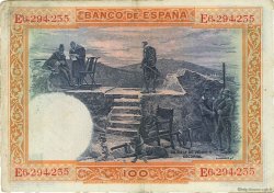 100 Pesetas SPAIN  1925 P.069c VF