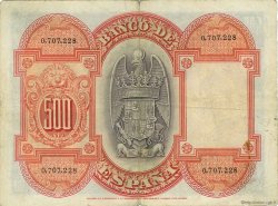500 Pesetas SPAGNA  1927 P.073a BB