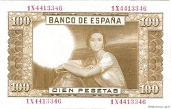 100 Pesetas SPAIN  1953 P.145a VF