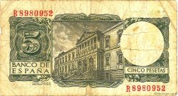 5 Pesetas ESPAÑA 1954 P.146a RC