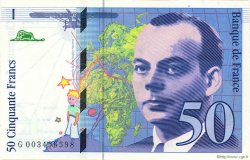 50 Francs SAINT-EXUPÉRY FRANCIA  1992 F.72.01b