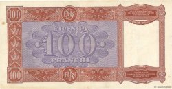 100 Franga ALBANIEN  1940 P.08 SS