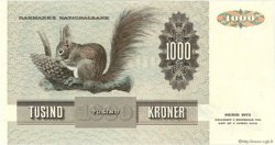 1000 Kroner DANEMARK  1986 P.053d NEUF