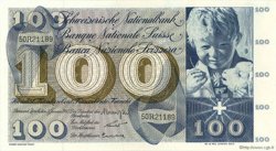 100 Francs SUISSE  1965 P.49g TTB+