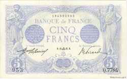 5 Francs BLEU FRANCE  1915 F.02.31 SUP+