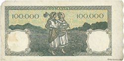 100000 Lei ROUMANIE  1946 P.058a TB+