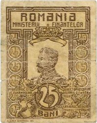 25 Bani ROUMANIE  1917 P.070 B+