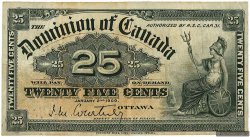 25 Cents CANADA  1900 P.009a TB+