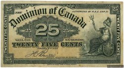 25 Cents CANADA  1900 P.009b TTB