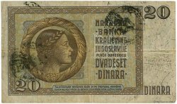 20 Dinara YOUGOSLAVIE  1941 P.R11 TB