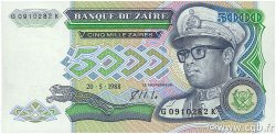 5000 Zaïres ZAIRE  1988 P.37b FDC