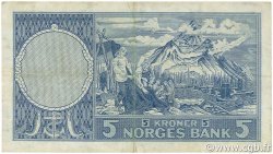 5 Kroner NORVÈGE  1960 P.30g TTB