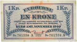 1 Krone ÎLES FEROE  1940 P.09 TTB+