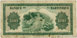 100 Francs MARTINIQUE  1945 P.19a pr.TB