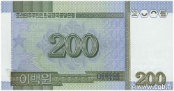 200 Won CORÉE DU NORD  2005 P.48s NEUF