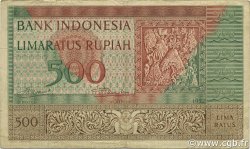 500 Rupiah INDONÉSIE  1952 P.047 TTB